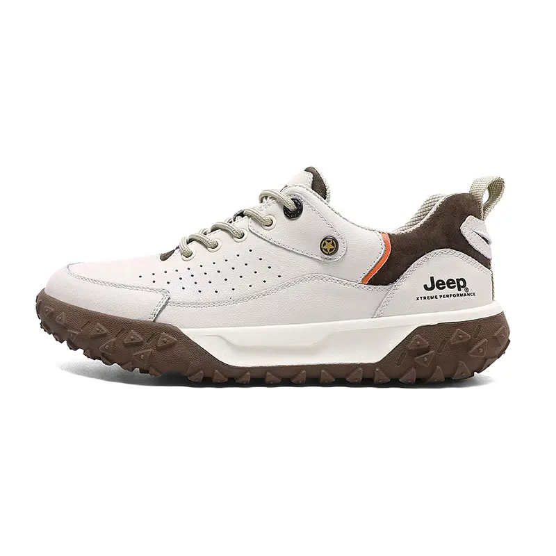 Jeep Low Top Outdoor Shoes Men's White