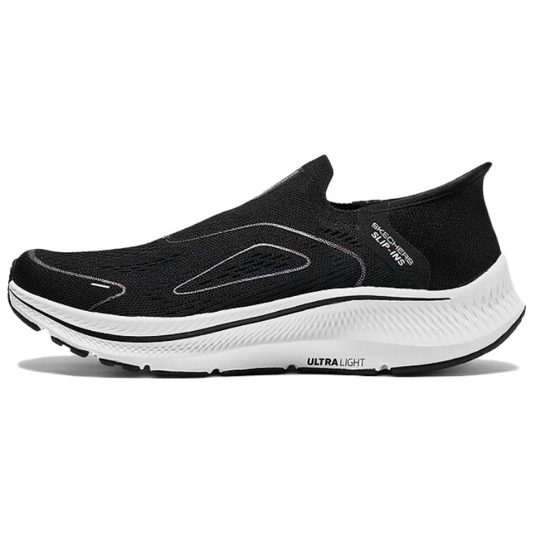 Skechers MEN'S GO Anti-Slip Wear-Resistant Low-Top Casual Shoes Men's Black White