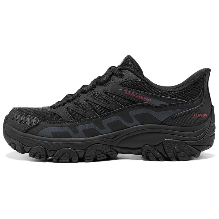 Skechers OUTDOOR WOMENS Breathable Rebound Grip Low Top Mountaineering Hiking Shoes Women's Black Red купить в интернет-магазине Yoocart с быстрой доставкой по России.