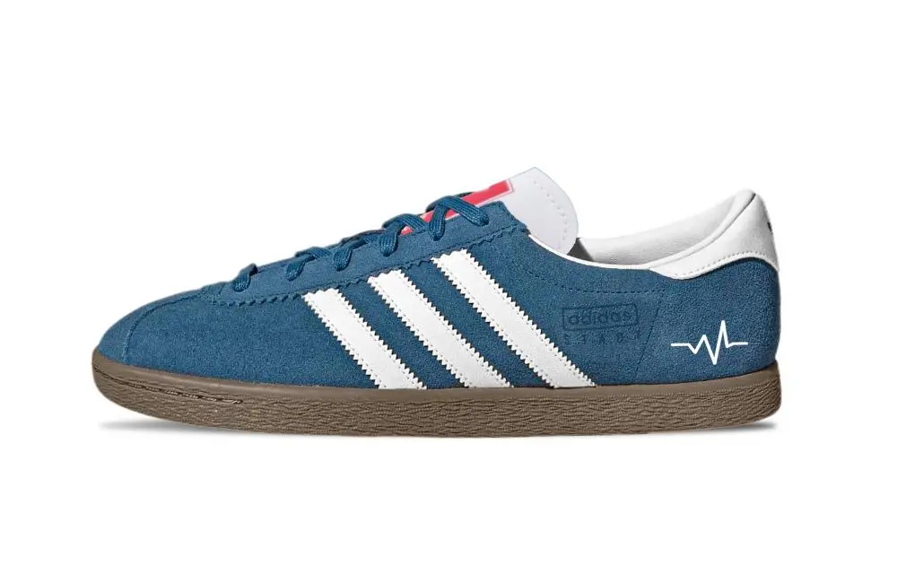 Adidas Originals Stadt Klein Blue Abrasion Resistant Low top German Army Trainers Unisex Blue White