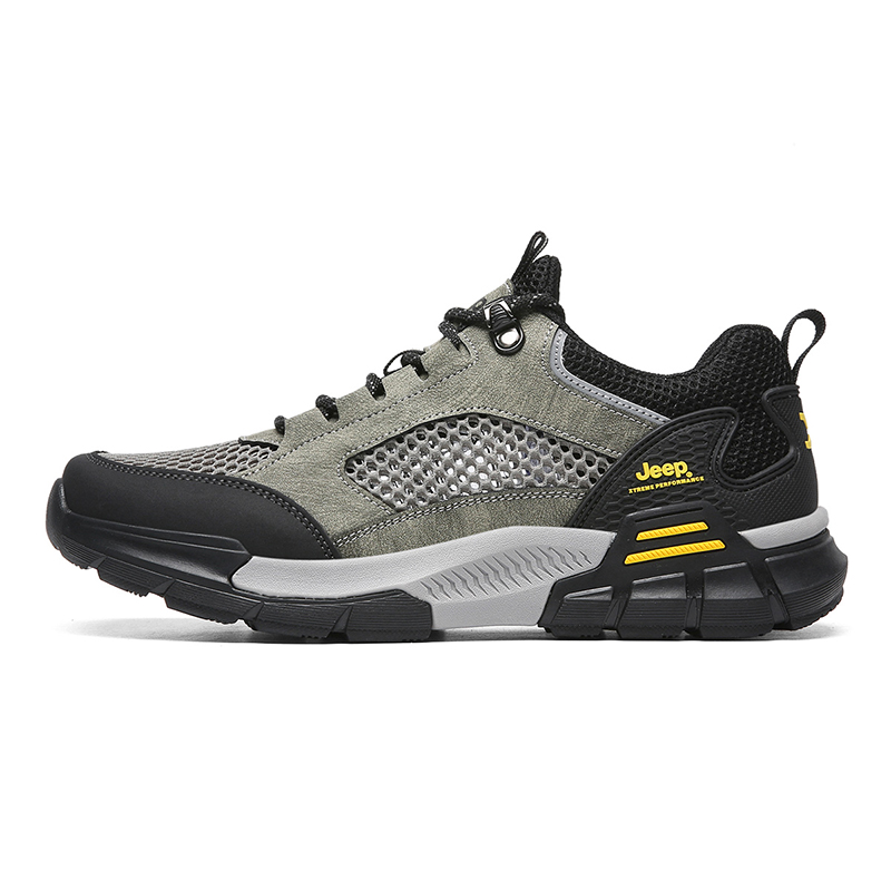 Jeep Low Top Hiking Shoes Men's Gray