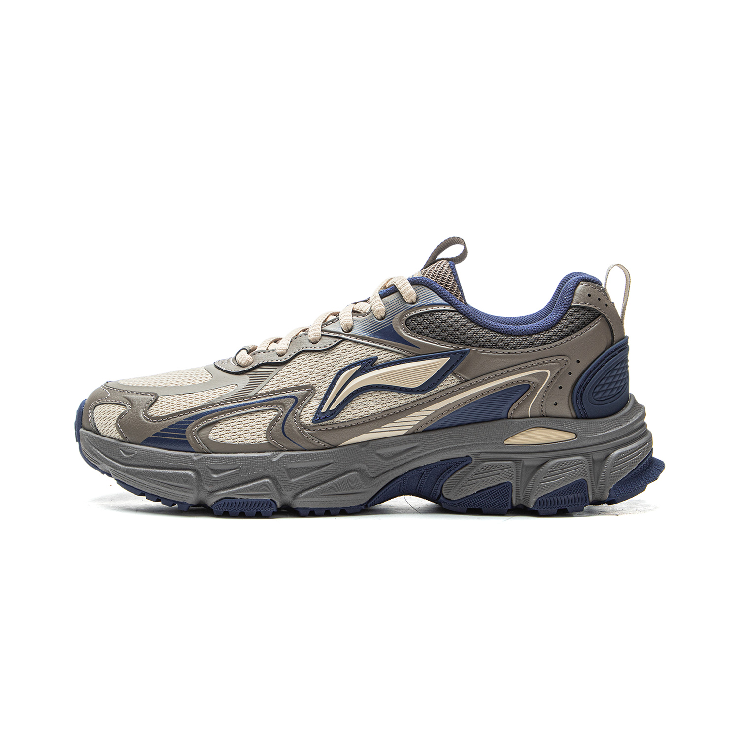 LiNing Carefree V2 Cushioning, Slip Resistant, Abrasion Resistant, Rebound Low Top Running Shoes Men's Umber Gray