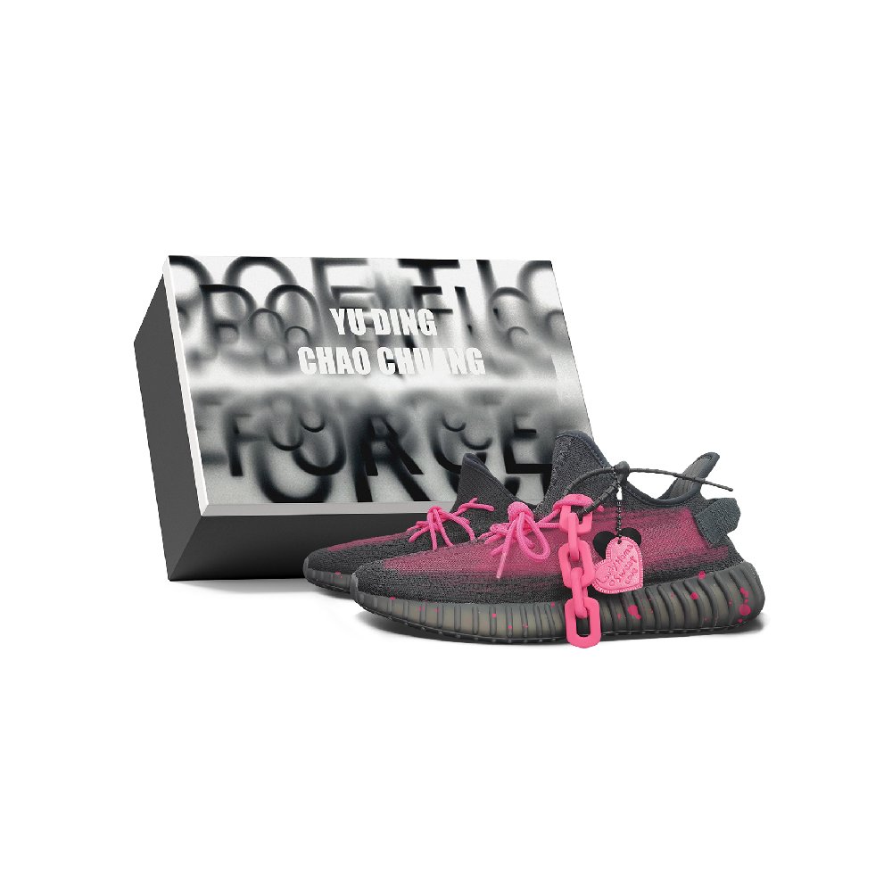 Adidas Originals Yeezy Boost 350 V2 Moisture-wicking Low-Top Casual Shoes Unisex Black Pink