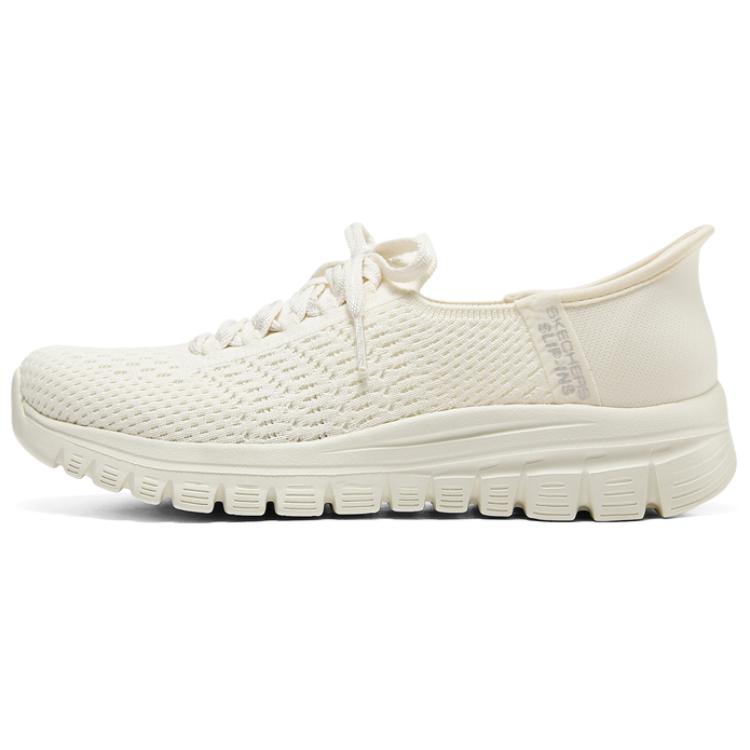Skechers Slip Ins Low Top Casual Shoes Women's Ivory