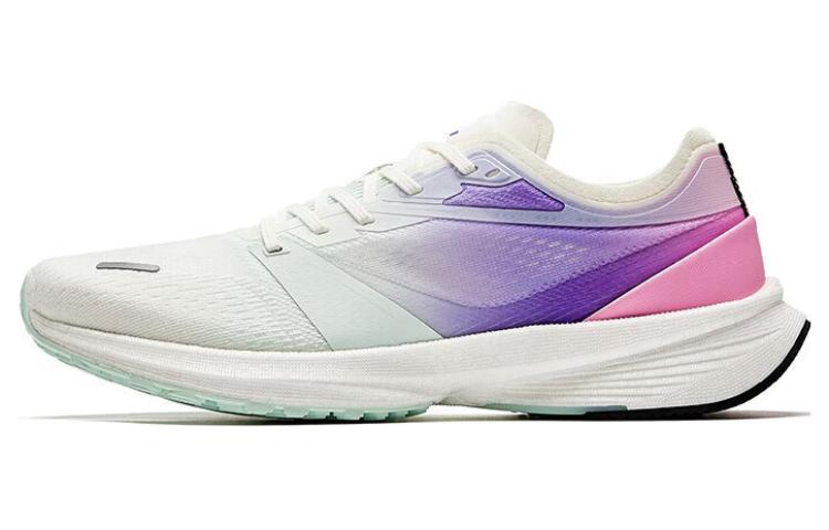ANTA Wind Running Shoes Women's Low-Top Ivory White/Cool Green/Lotus Pink