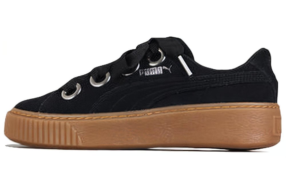 PUMA Platform Kiss Suede 'Black' Women's