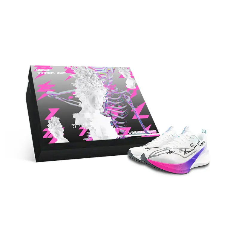 LiNing Red Hare 8PRO Cushioning, Breathable, And Resilient Design Low top Running Shoes Unisex White Black Purple