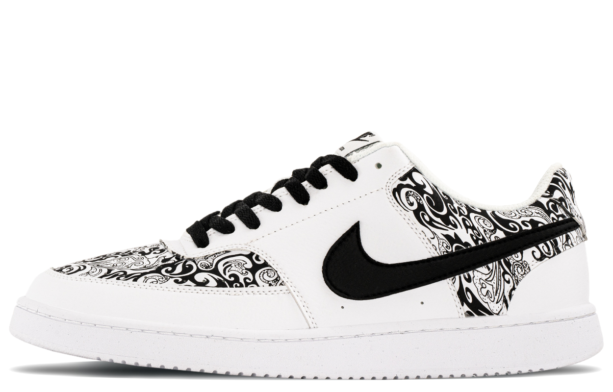 Nike Court Vision 1 NikeCV1 Shock Absorbers Low Top Skateboard Shoes Men's Black White