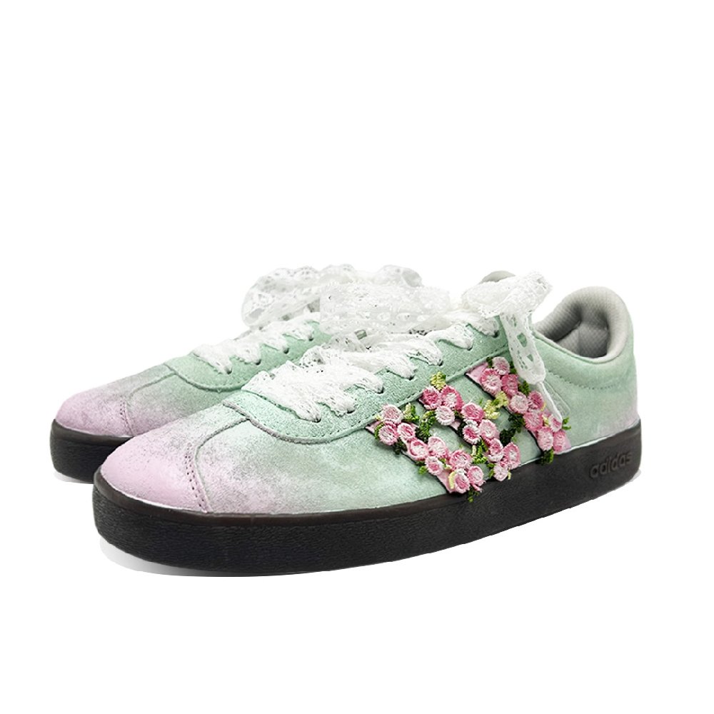 Adidas Neo VL Court 2.0 Skateboard Shoes Unisex Low Top Pink
