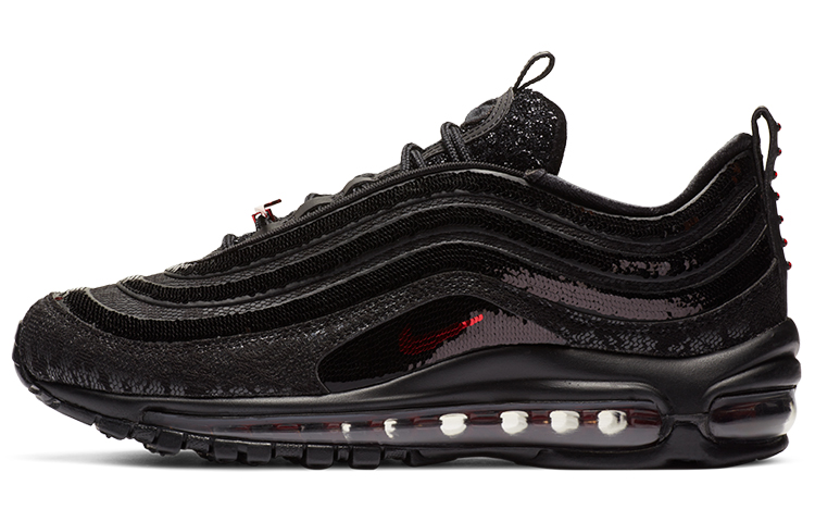 Nike Air Max 97 Sequin Black Red Women's