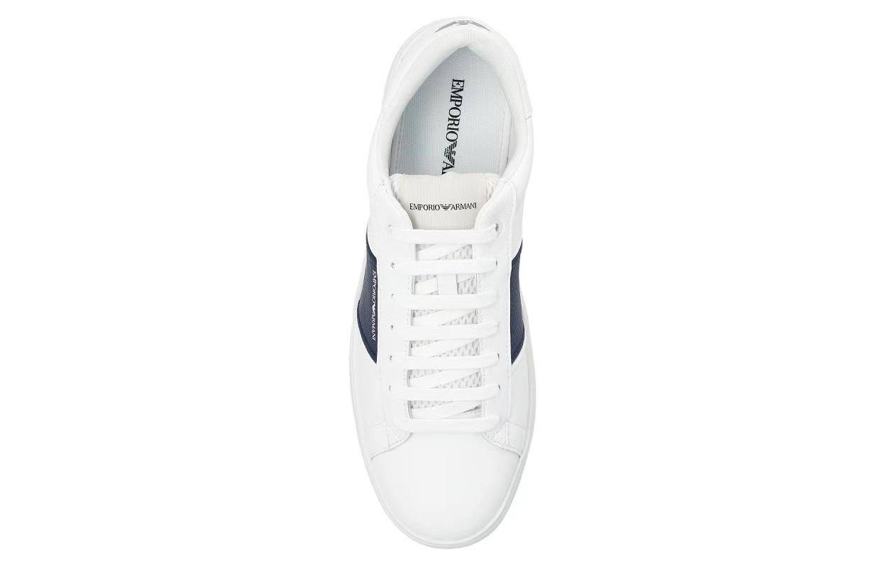 EMPORIO ARMANI Logo-print Leather Sneakers