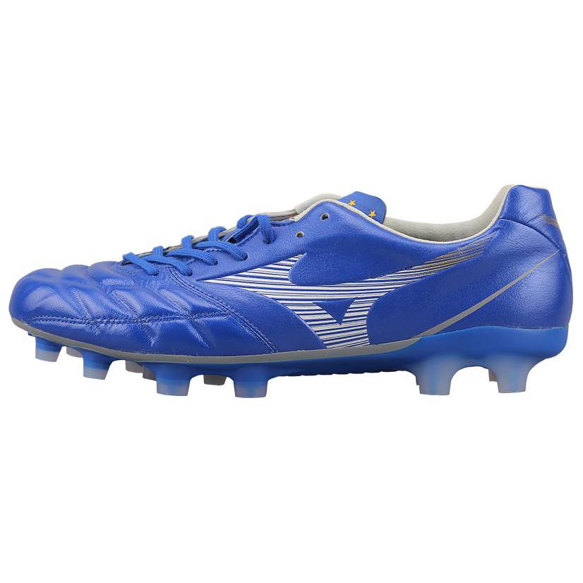 Mizuno FG Rubber Long Studs Anti-Slip Wear-Resistant Soccer Shoes Men's Blue