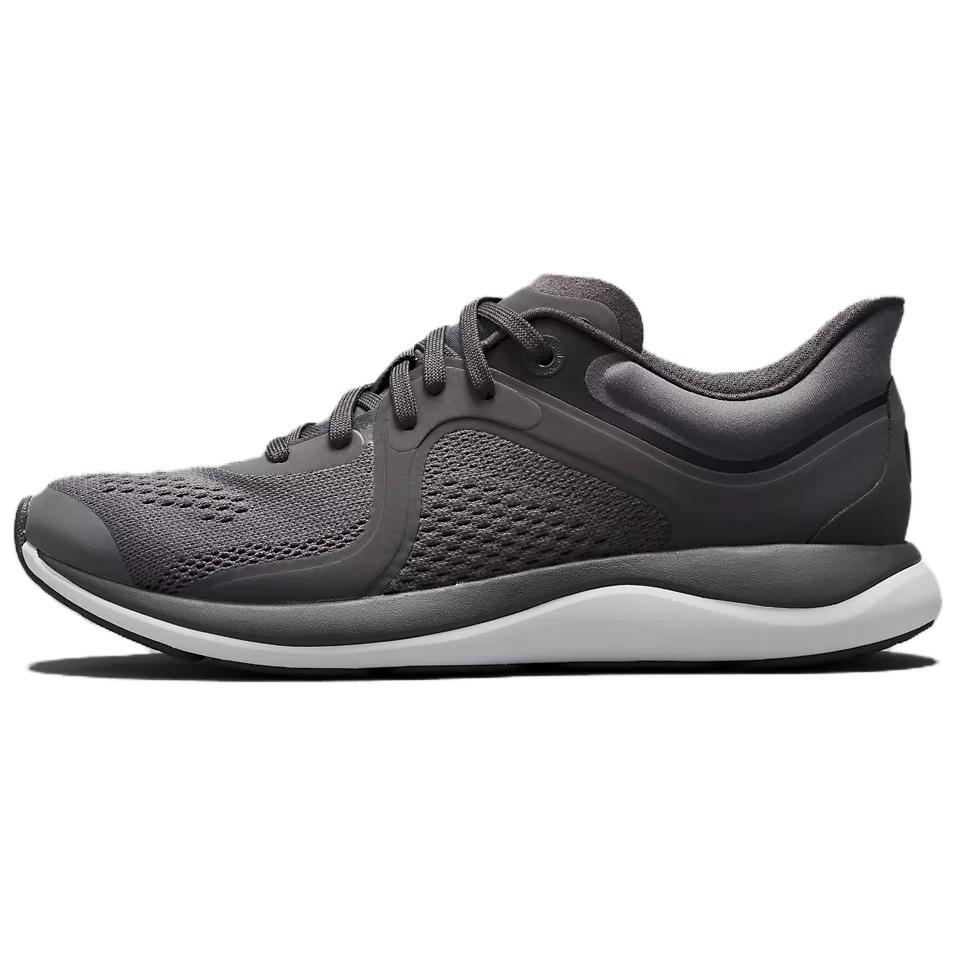 Lululemon Chargefeel Anti-Slip Wear-Resistant Low-Top Casual Running Shoes Unisex Gray Black