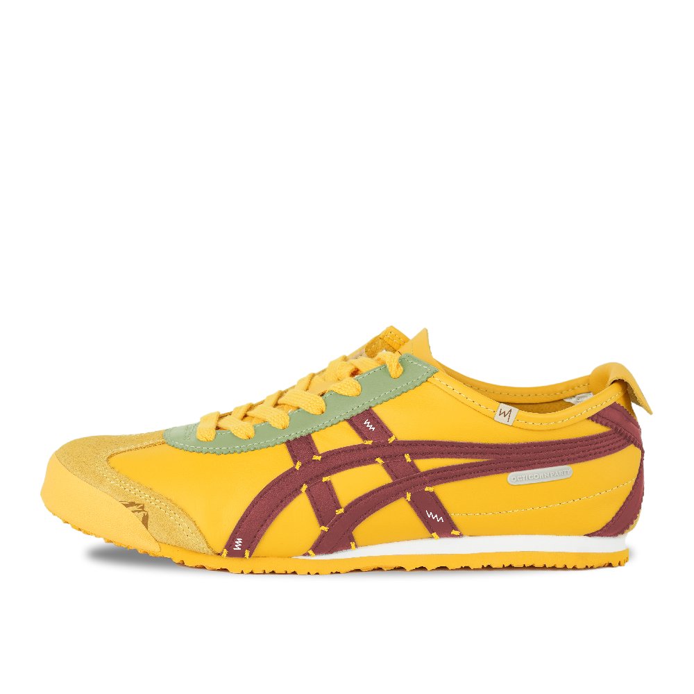 Onitsuka Tiger MEXICO 66 Abrasion Resistant Low Top Casual Shoes Unisex Yellow Red
