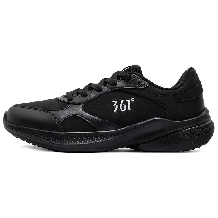 361° Anti Slip Wear Resistant Low Top Casual Running Shoes Men's Obsidian Black