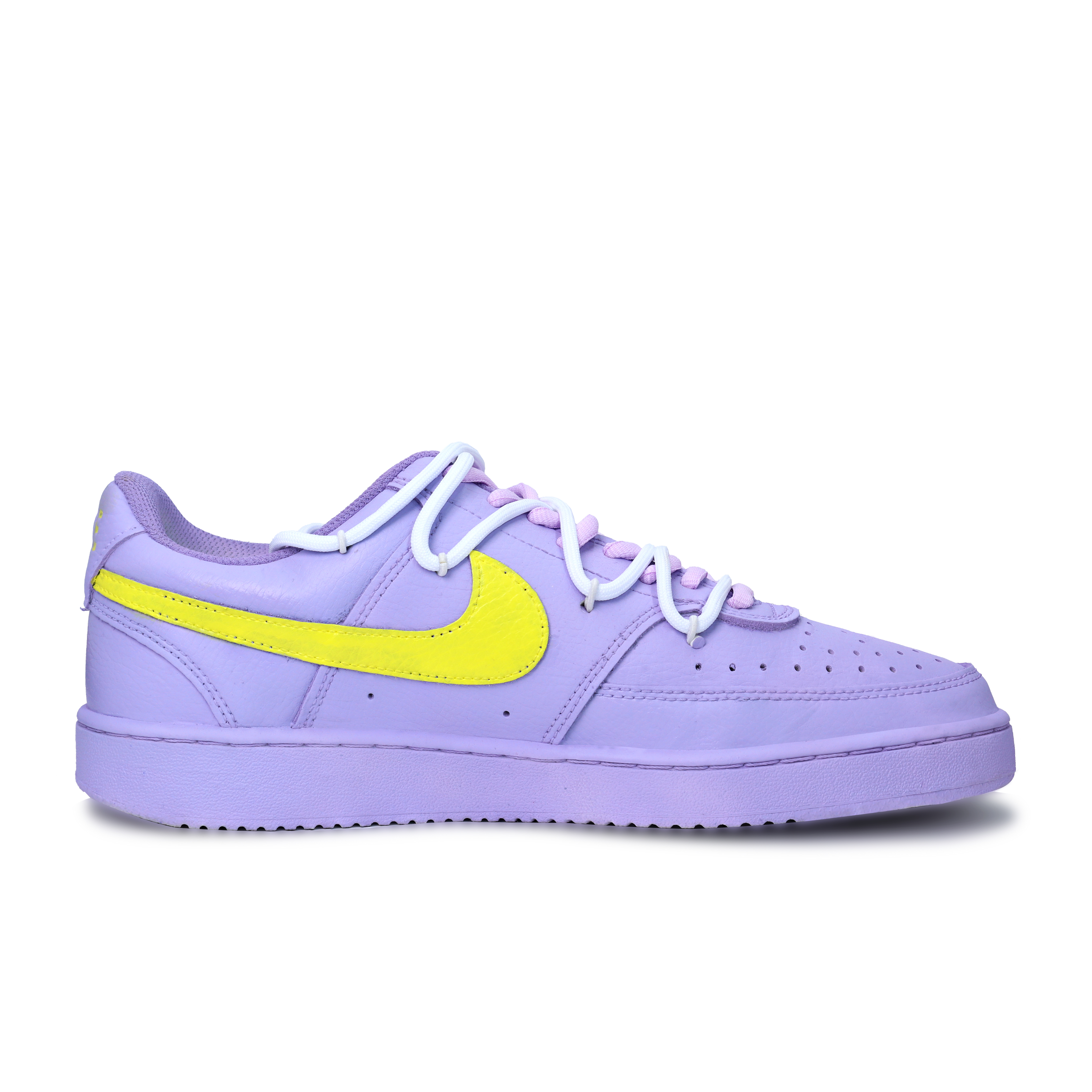 Nike Lavender Abrasion Resistant Breathable Low top Skateboard Shoes Men's Purple Yellow White