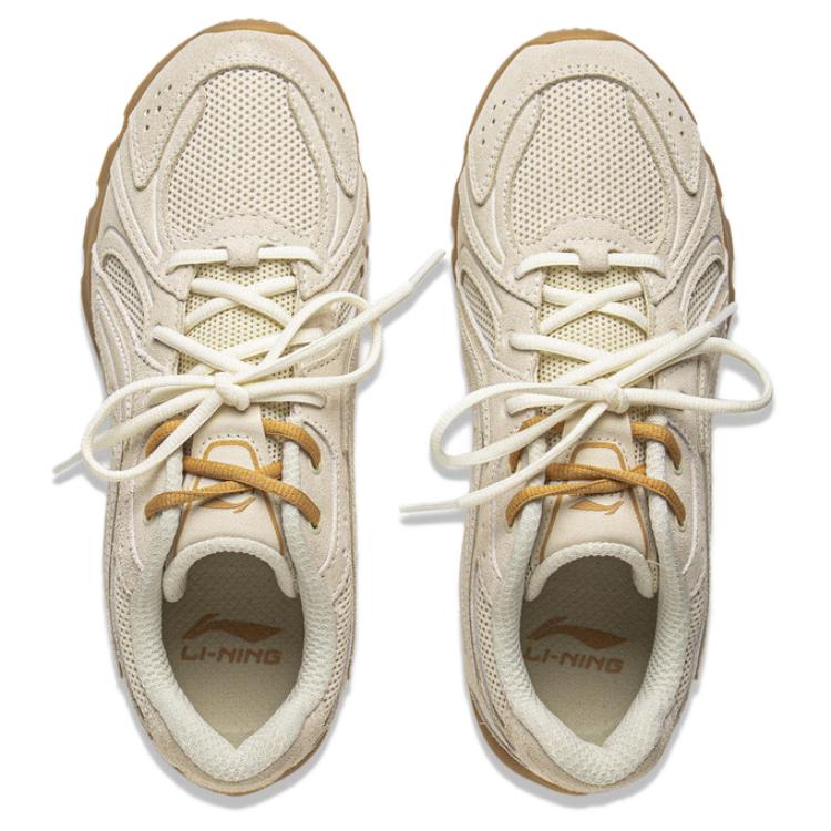 LiNing Cushioning, Wear Resistant Low Top Casual Shoes Women's Ecru/Xuan Paper White купить в интернет-магазине Yoocart с быстрой доставкой по России.