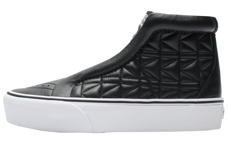 Vans SK8 Hi Laceless Platform Karl Lagerfeld Quilt 'Black White'
