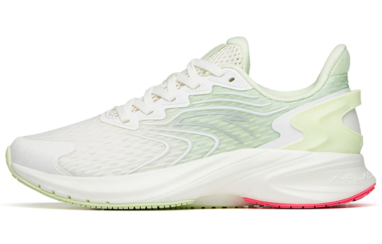 Anta Antelope Run 2 Abrasion Resistant Breathable Low Top Running Shoes Women's White Green