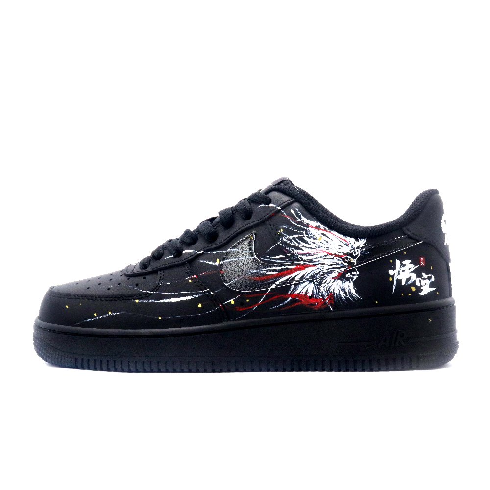 Nike Air Force 1 Lightweight And Breathable Low-Top Skateboard Shoes Unisex Black White