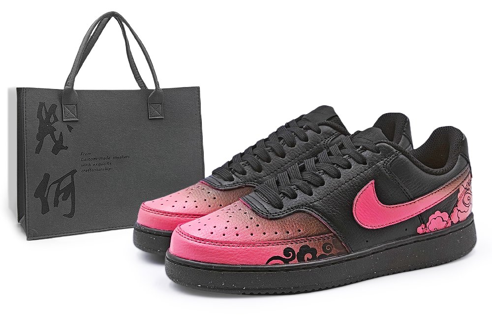 Nike Court Vision Low NN Abrasion Resistant Low Top Skateboard Shoes Unisex Fuchsia