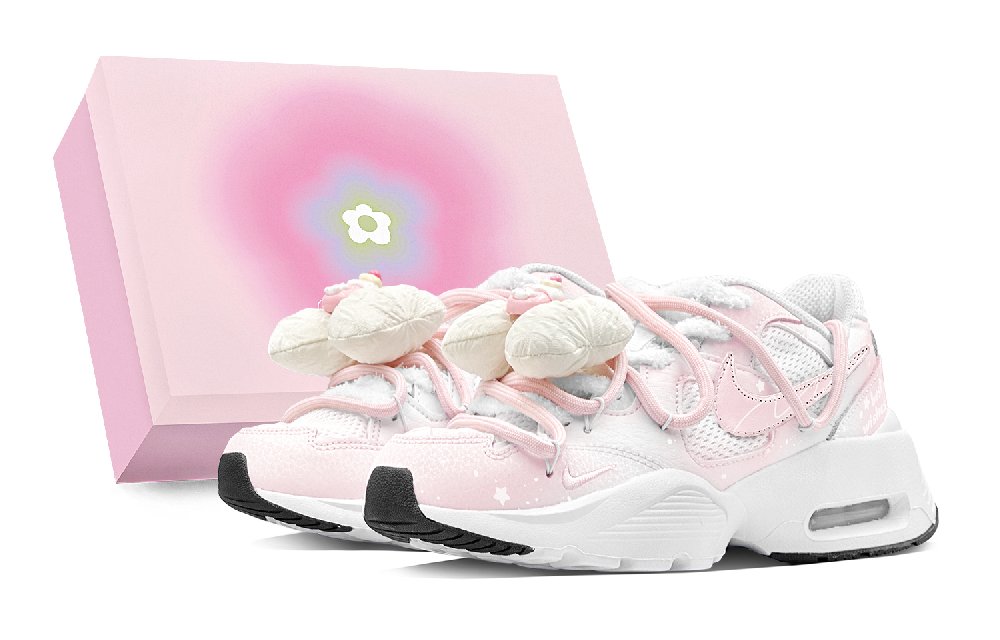 Nike Air Max Fusion Low-Top Running Shoes Women's White Pink