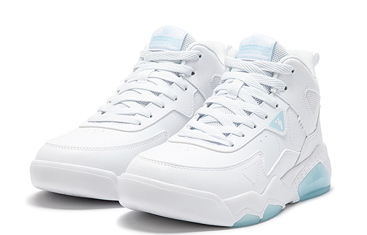 361° Winter Syndrome Slip-Resistant High-Top Casual Shoes Men's White Blue
