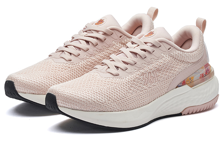 361° Fei Ren Running Shoes Women's Low-Top Fresh Pink