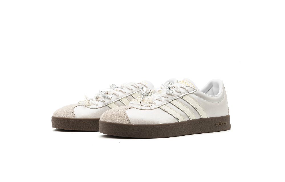 Adidas Neo VL Court 2.0 Slip Resistant Cushioning Low Top Skateboard Shoes Unisex Silver