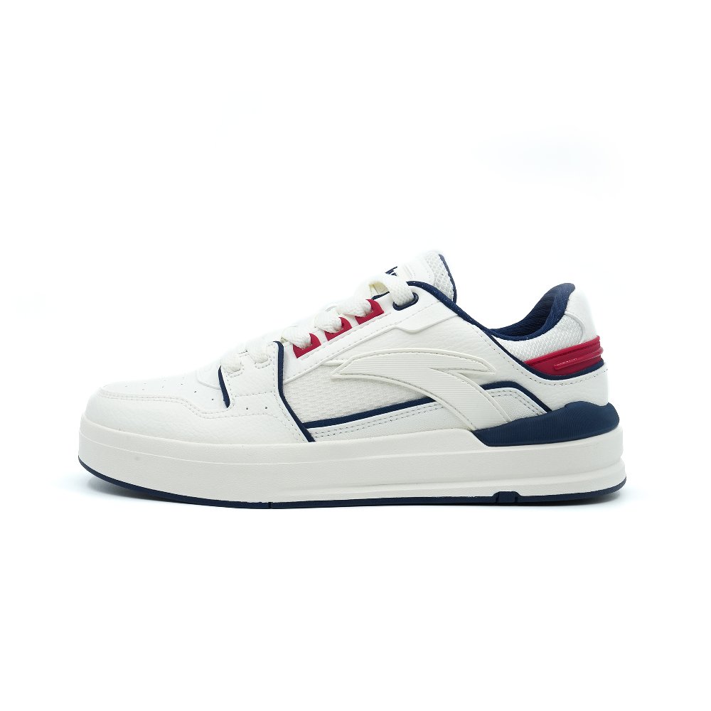 Anta Street Play LITE Anti Slip Wear Resistant Low Top Skateboard Shoes Men's White Blue