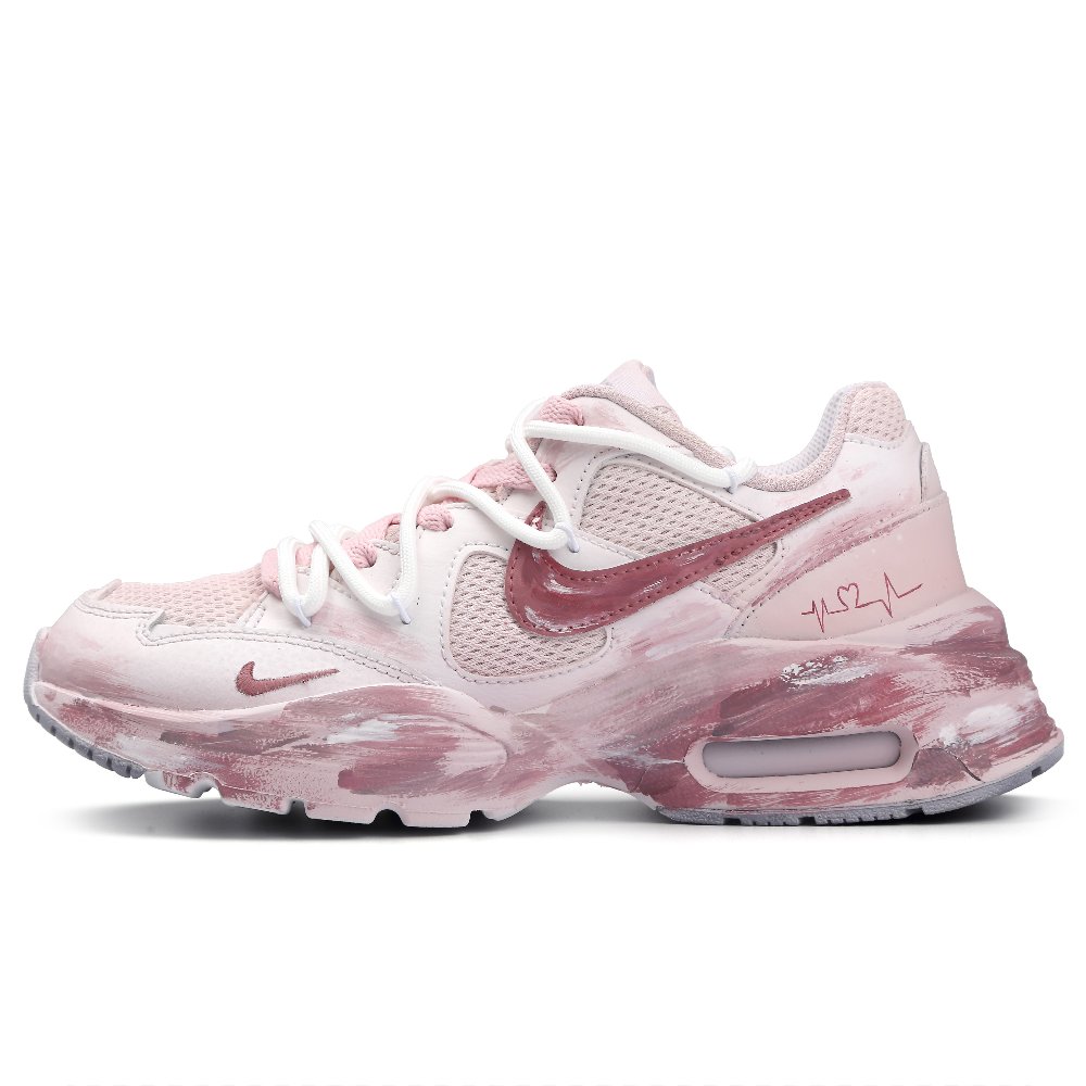 Nike Air Max Fusion Cushioning Anti-Slip And Wear-Resistant Low-Top Running Shoes Women's Pink