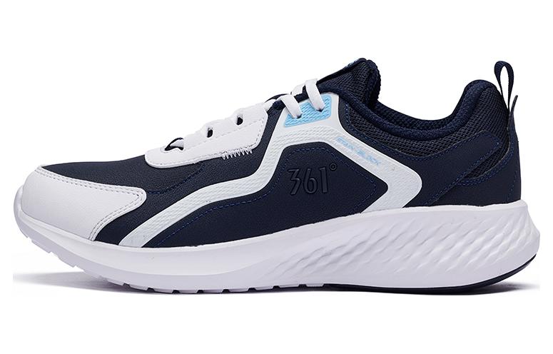 361° Slip Resistant, Abrasion Resistant, Breathable Low Top Running Shoes Men's White Blue