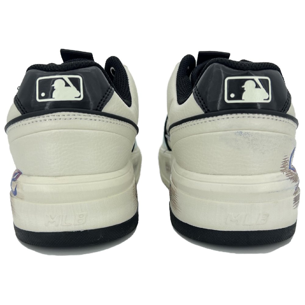 MLB Chunky Liner Anti-Slip Wear-Resistant Low-Top Skateboard Shoes Unisex Beige Black