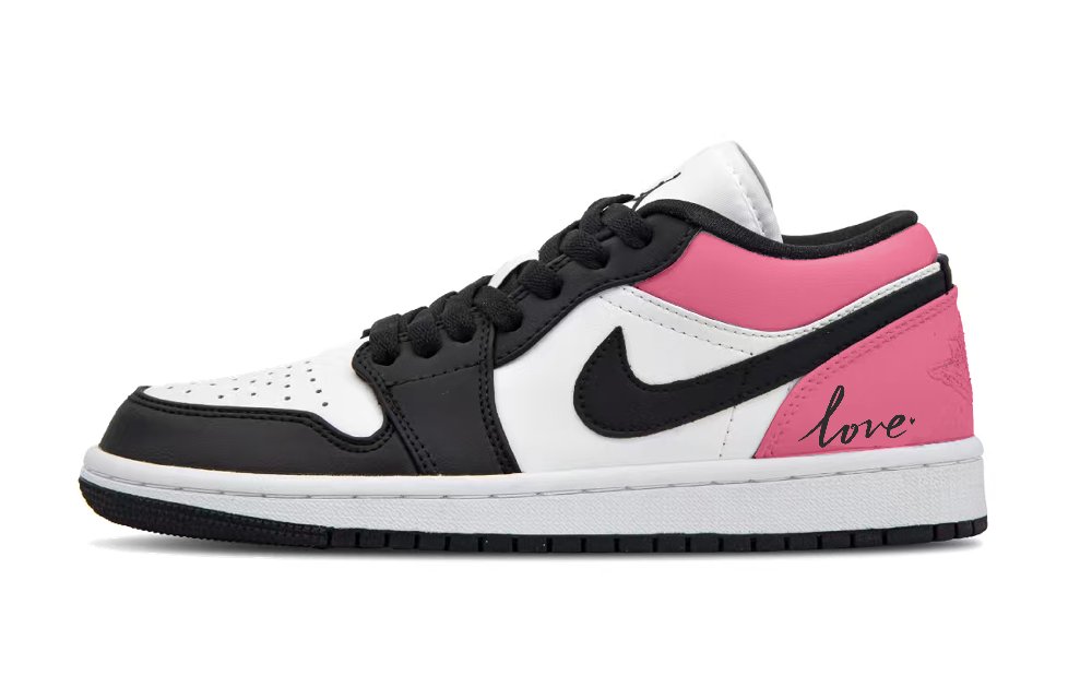 Jordan Air Jordan 1 Abrasion Resistant Low Top Vintage Basketball Shoes Women's Frosted Pink