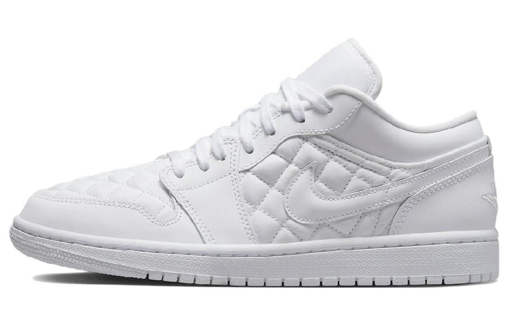 Air Jordan 1 Low Triple White Quilted Women's