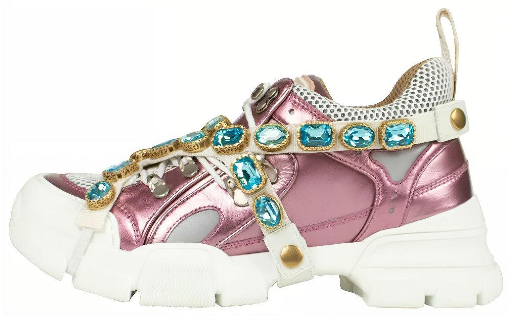 GUCCI Flashtrek 'Pink Crystals' Women's