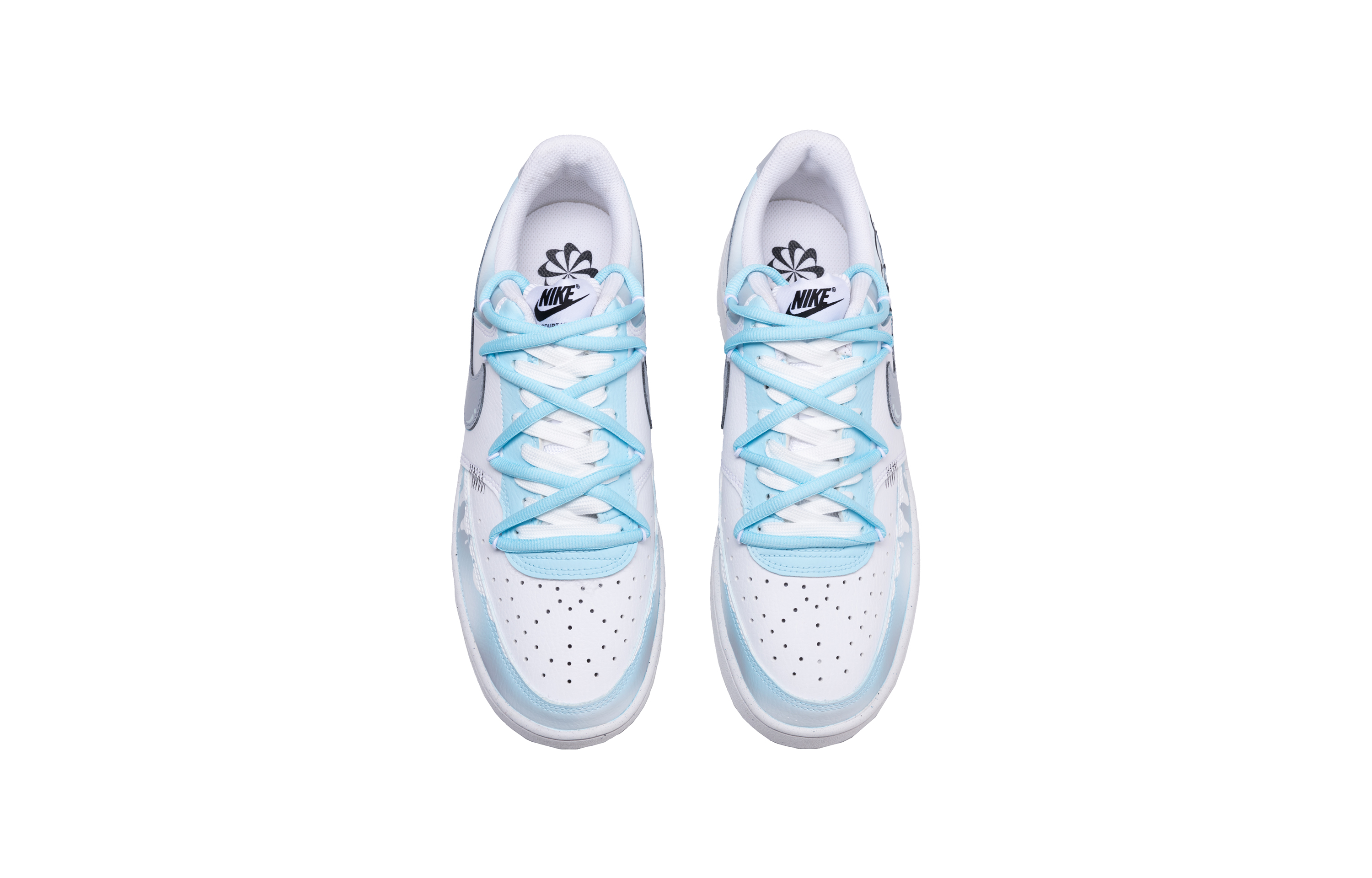 Nike Court Vision 1 Anti Slip Wear Resistant Low Top Skateboard Shoes Women's Blue купить в интернет-магазине Yoocart с быстрой доставкой по России.