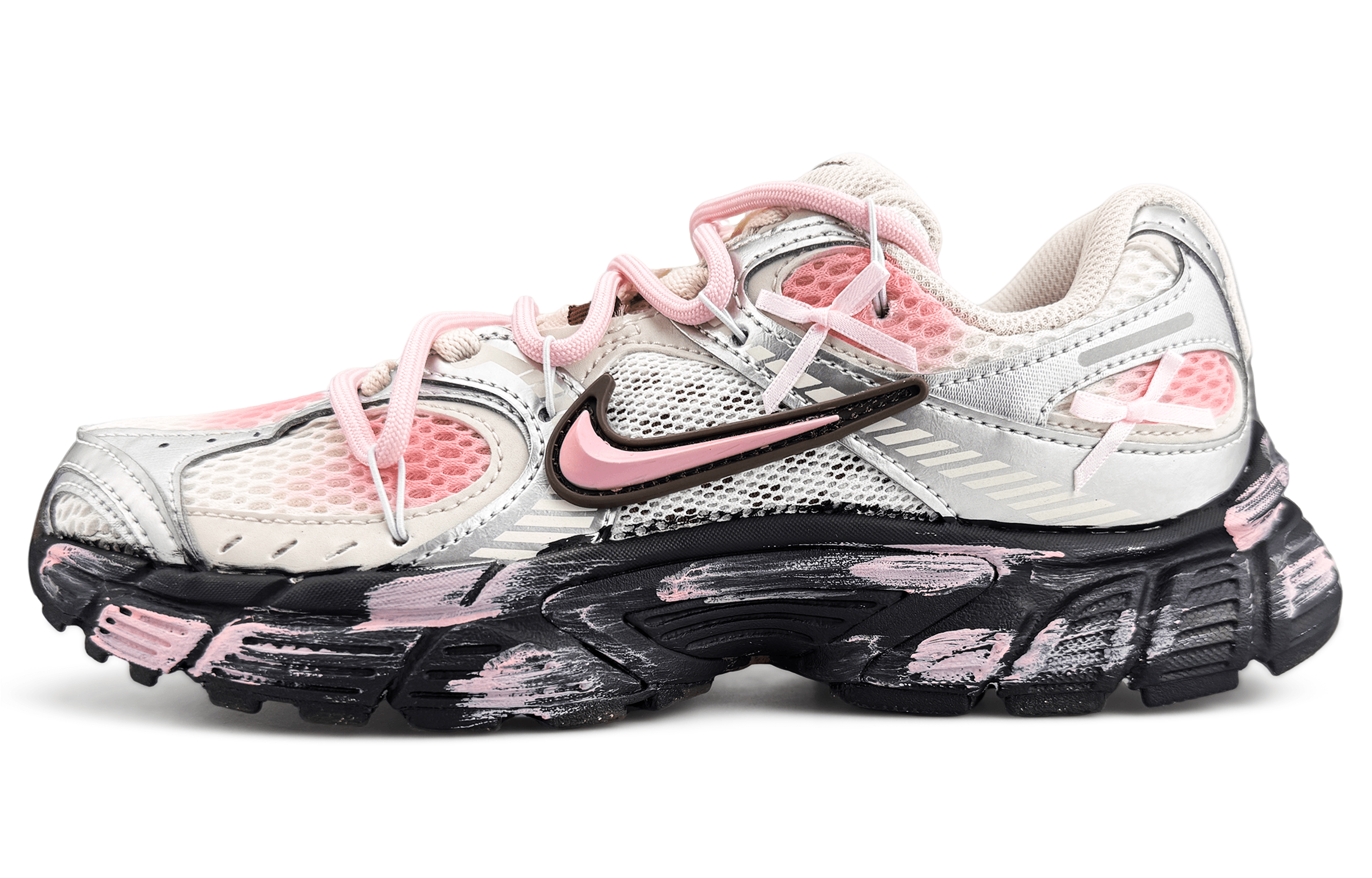 Nike V5 RNR Abrasion Resistant Breathable Low top Running Shoes Women's Pink