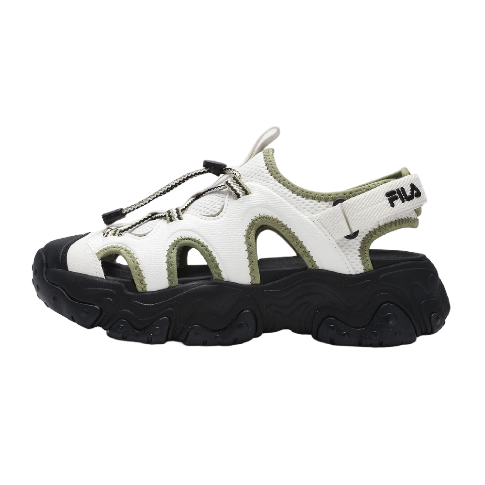 FILA FLUID 5 SANDAL Cat Paw 5 Breathable Grip Abrasion Resistant Beach Sandals Women's Moss Green
