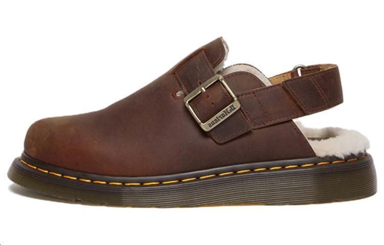 Dr. Martens Jorge Ii Faux Fur Lined Slingback Mules 'Warm Tan' Women's