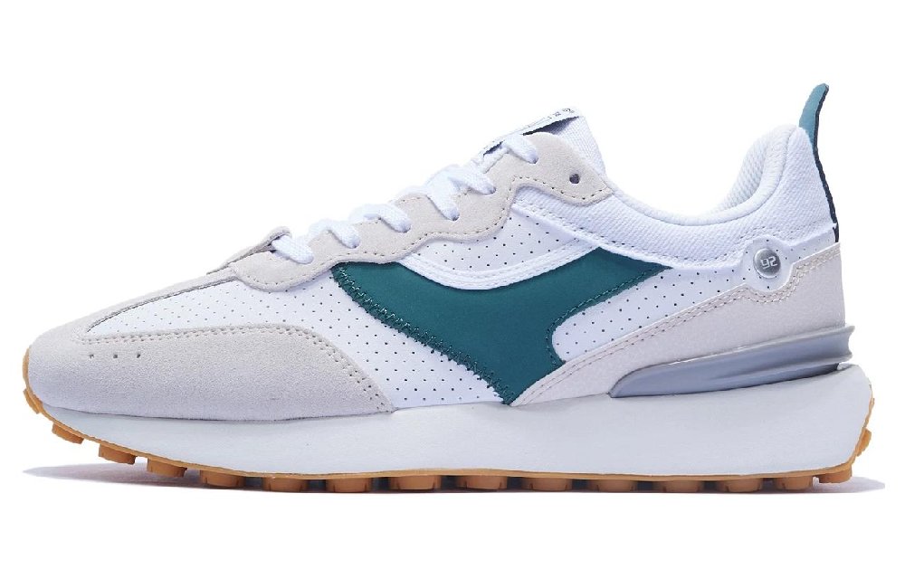 LiNing Fangyuan Classic Abrasion Resistant Breathable Low Top Sports Casual Shoes Men's White Gray Green