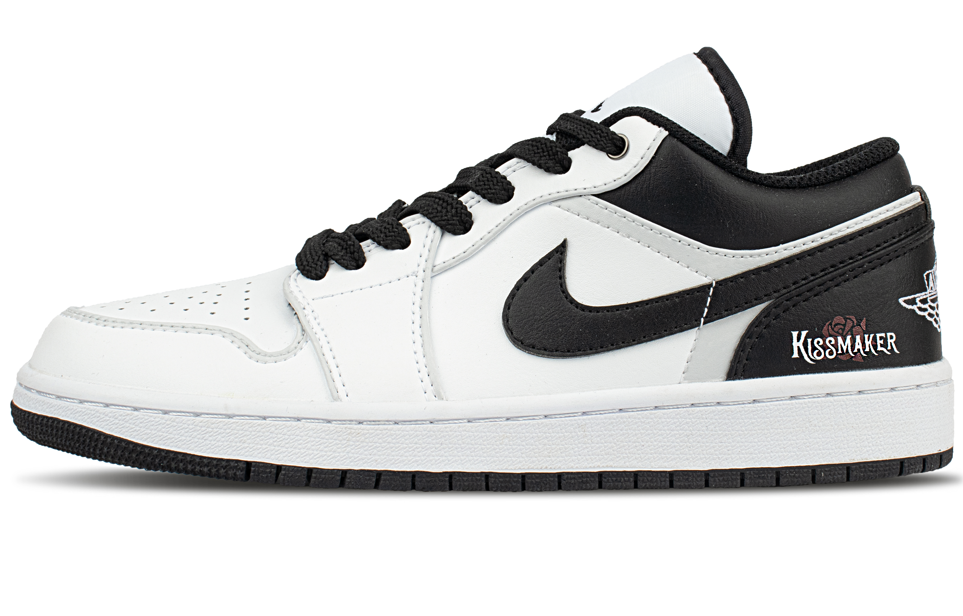 Jordan Air Jordan 1 Abrasion Resistant Low Top Vintage Basketball Shoes Unisex White