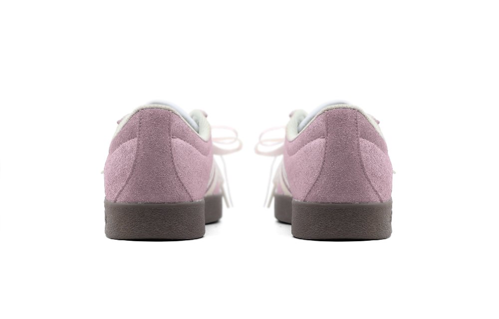 Adidas Neo VL Court 2.0 Breeze Love Anti-Slip Wear-Resistant Low-Top Skateboard Shoes Unisex Fuchsia