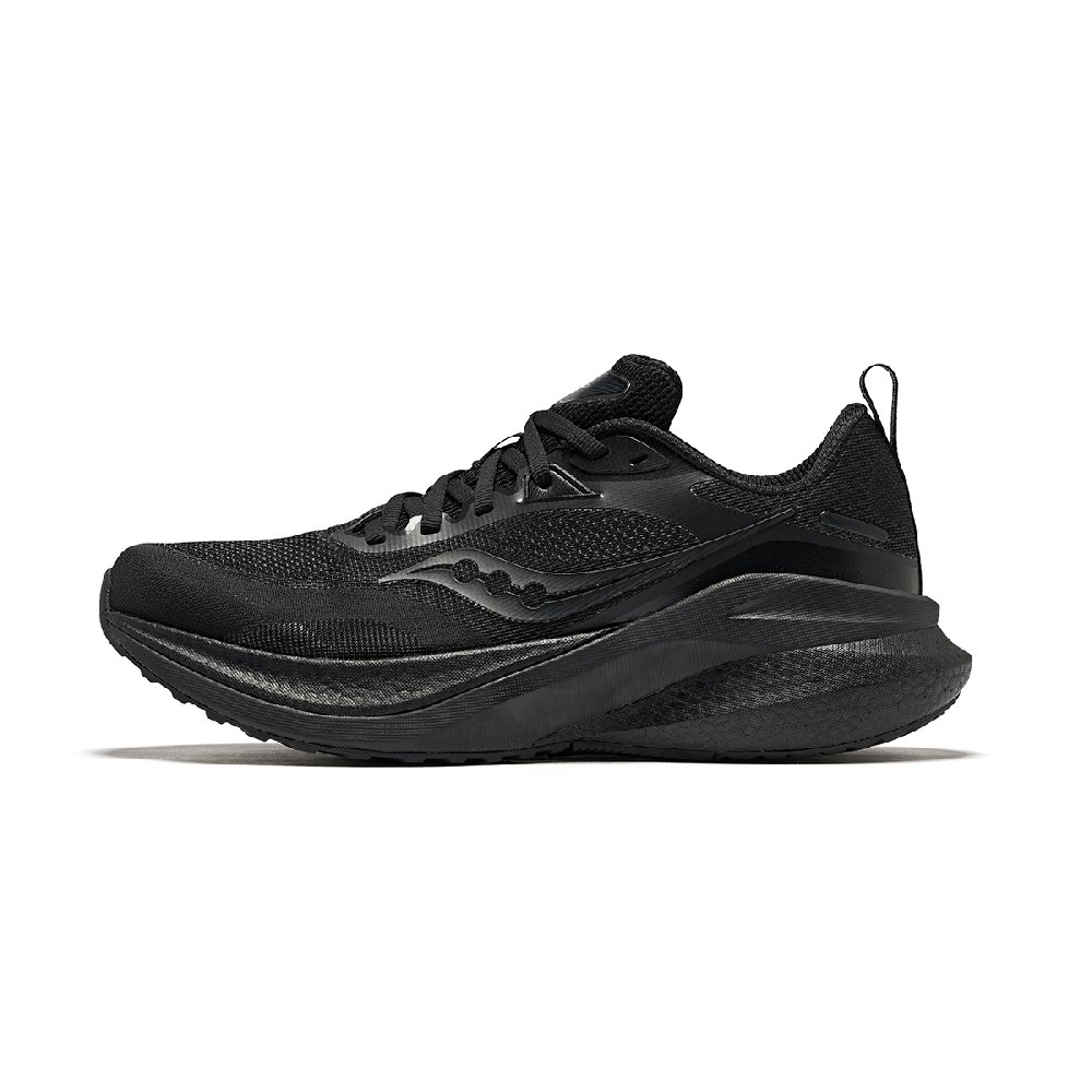 Saucony MARSHAL Breathable Moisture-Wicking Coverage Low-Top Running Shoes Unisex Black