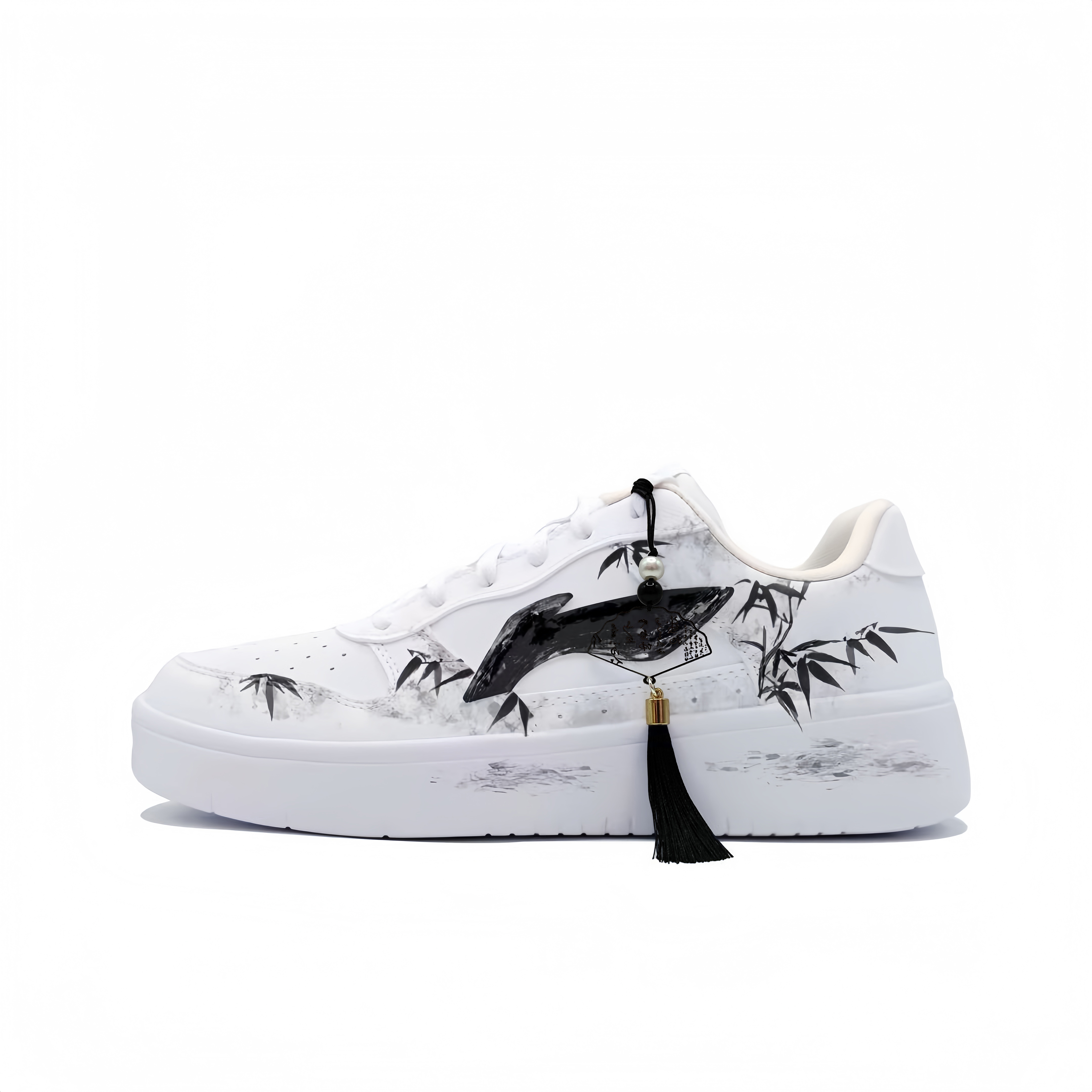 LiNing Pontoon Boats Abrasion Resistant, Lightweight, And Breathable Low top Skateboard Shoes Unisex White Black купить в интернет-магазине Yoocart с быстрой доставкой по России.