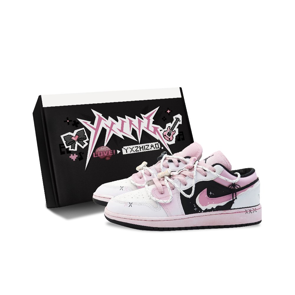 Jordan Air Jordan 1 Vintage Basketball Shoes Women's Pink White