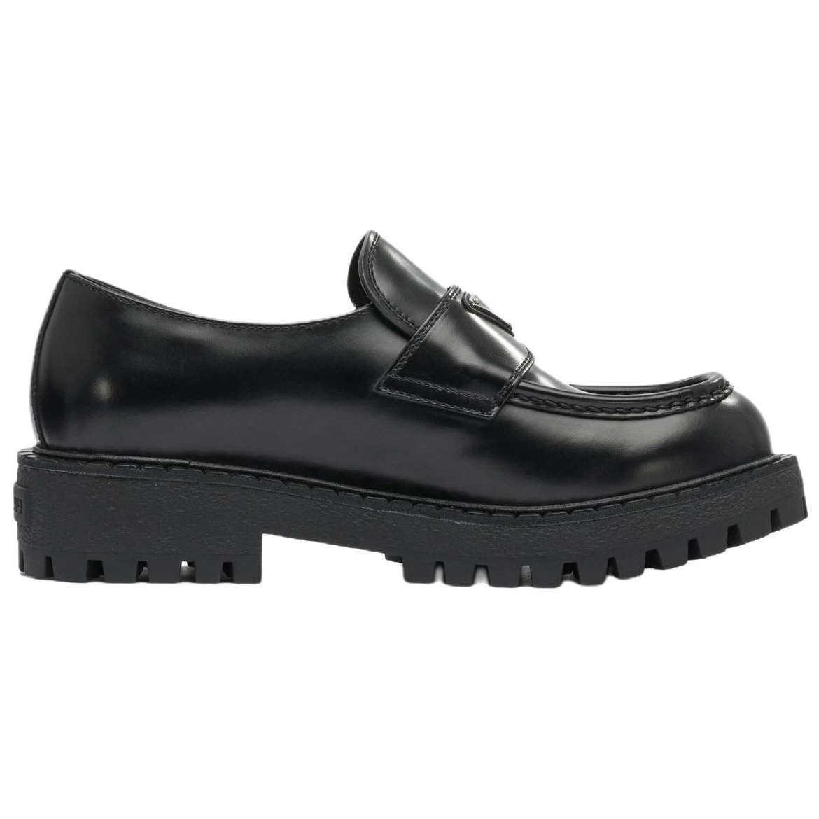 PRADA Monolith Loafers Men's Black