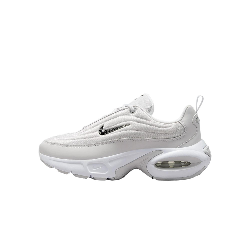 Nike Air Max Portal Abrasion Resistant Low Top Casual Training Running Shoes Women's Silver White