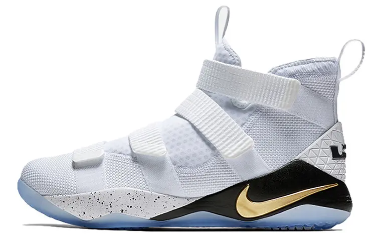 Nike Lebron Soldier Xi Ep 'White Metallic Gold Black'