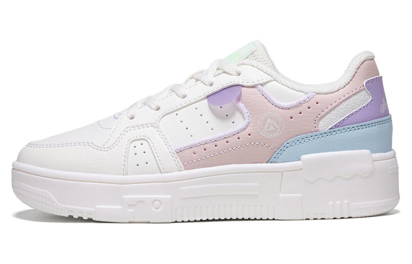 361° Slip Resistant, Abrasion Resistant, Lightweight Low Top Skateboard Shoes Women's Pink White